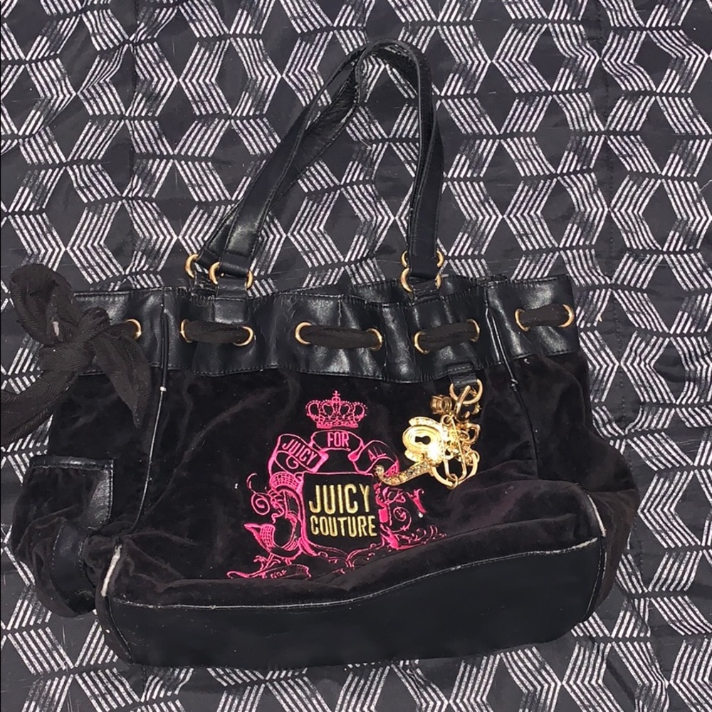 Black velvet Juicy Couture bag